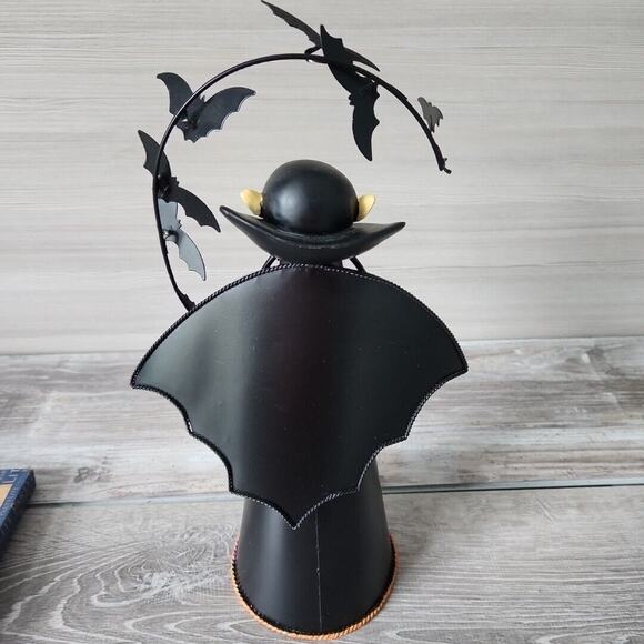 Partylite Count Batcula Tealight Candle Holder Halloween Vampire Dracula Bats - Picture 7 of 16
